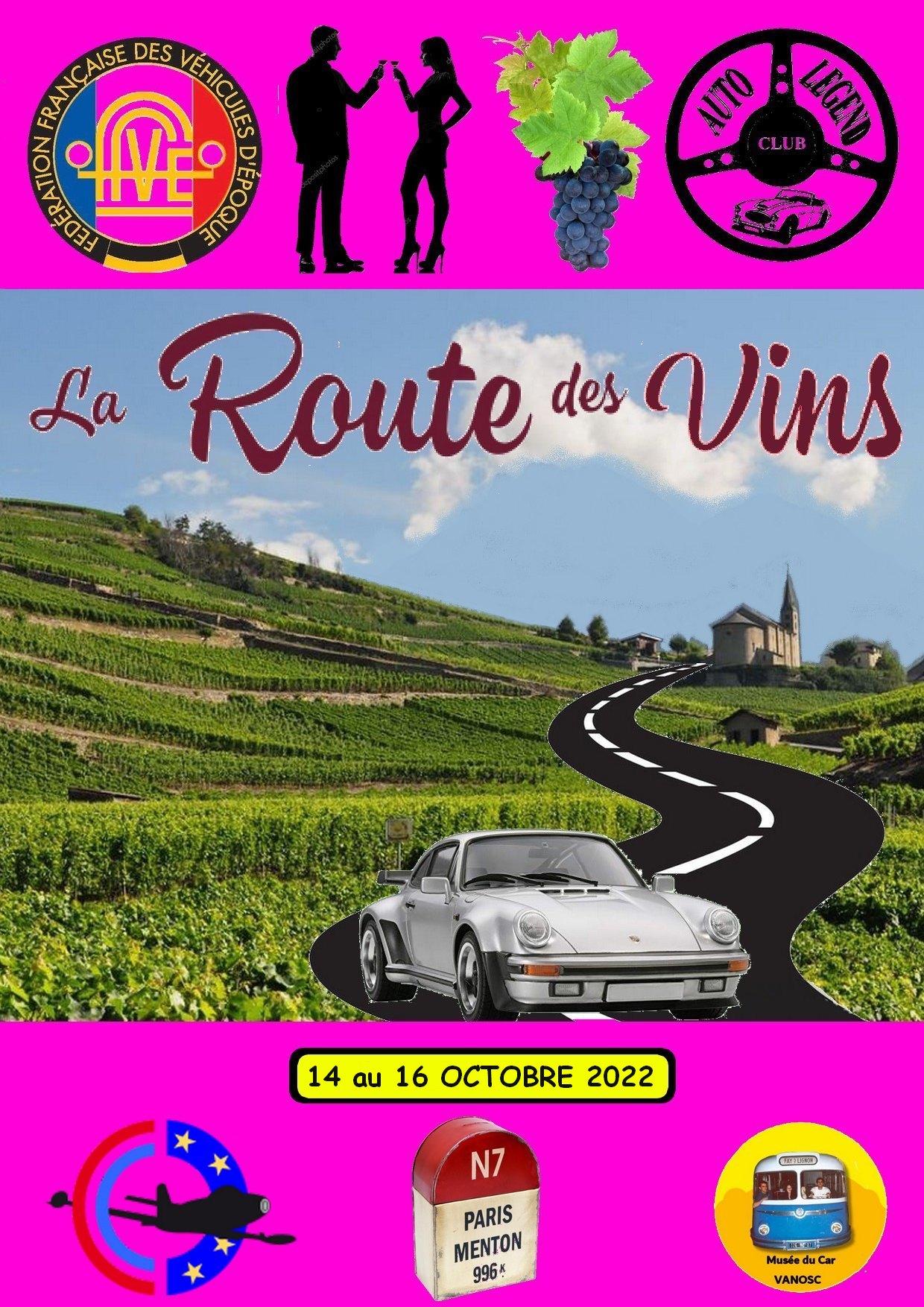 Affiche route vin